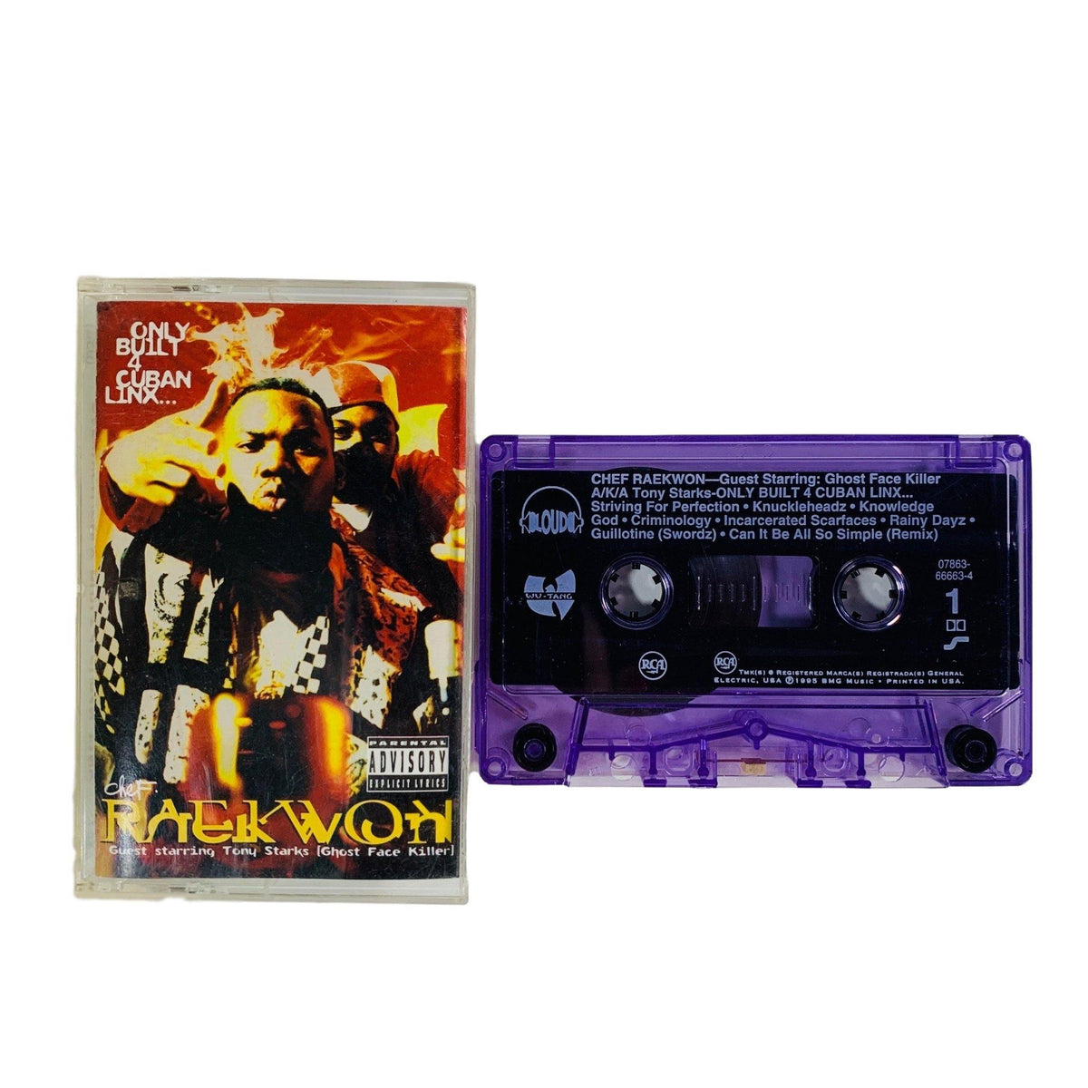Vintage Raekwon &quot;ONLY BUILT 4 CUBAN LINX...&quot; LOUD Records Tape - jointcustodydc