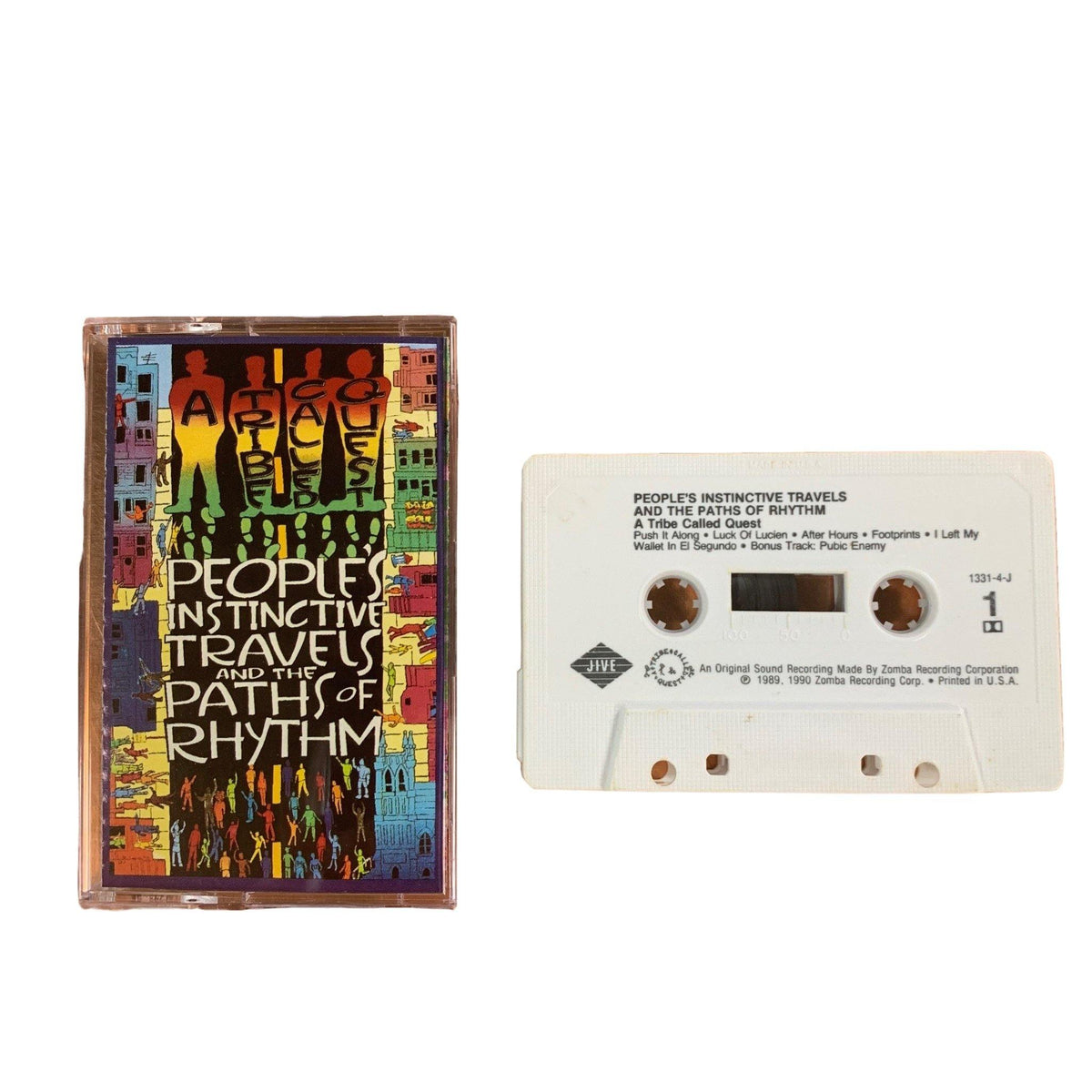 Vintage Orignal A Tribe Called Quest People&#39;s Instinctive Travels Jive Records Tape and Cover