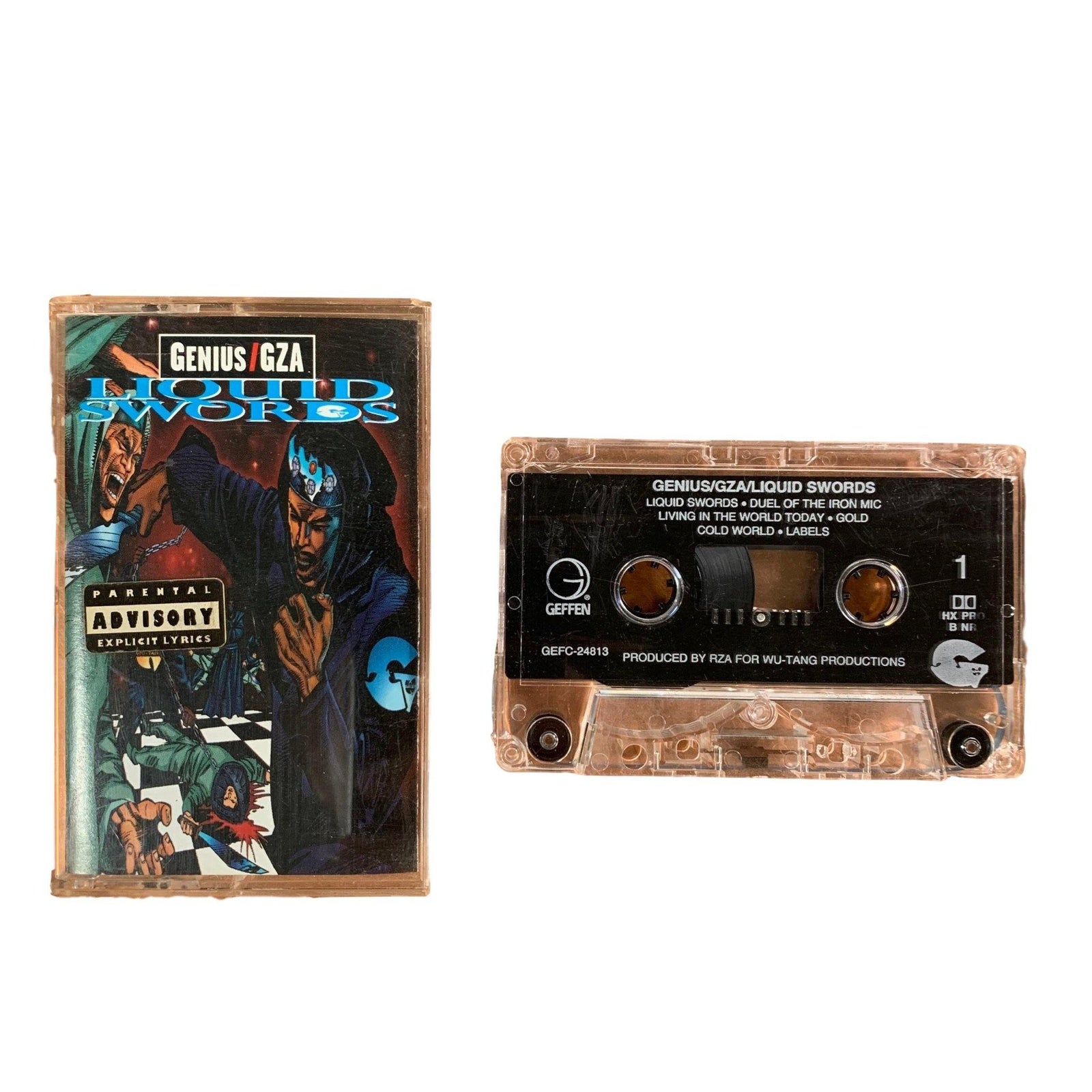 Vintage Genius/GZA "Liquid Swords" Geffen Records Tape - jointcustodydc