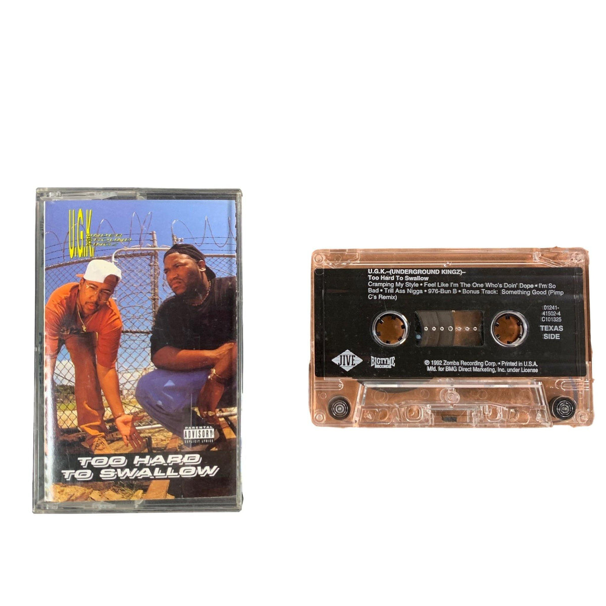 Vintage UGK &quot;Too Hard To Swallow&quot; Bigtyme Recordz Tape - jointcustodydc