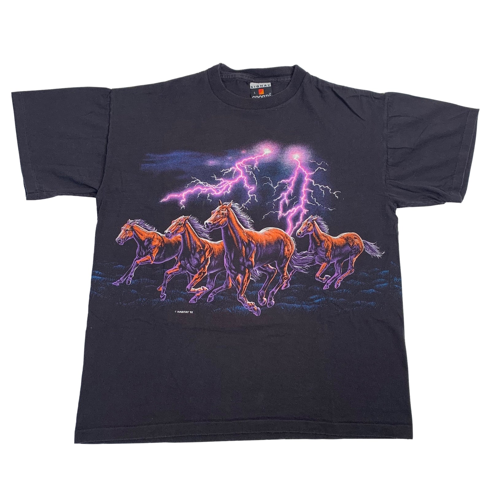 Vintage Horses & Lightning "92" T-Shirt - jointcustodydc