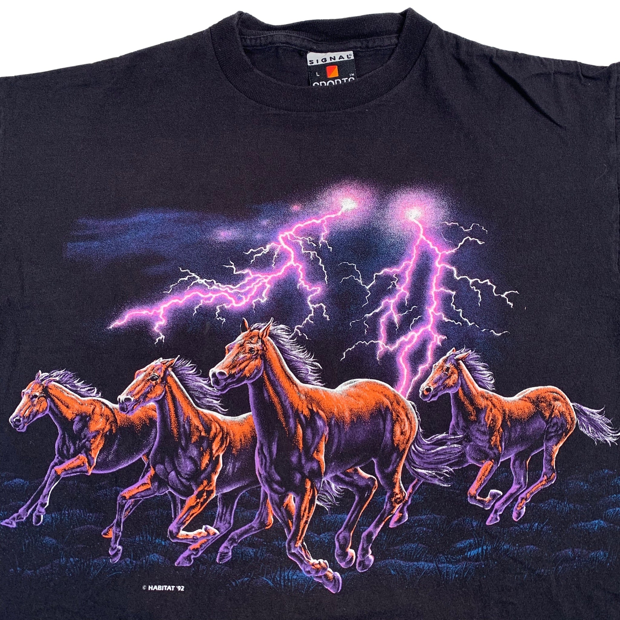 Vintage Horses Lightning 92 T Shirt jointcustodydc