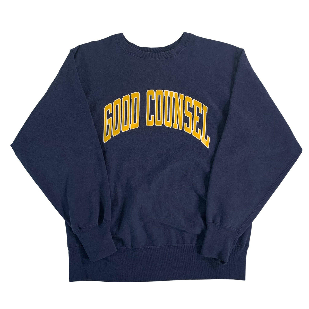 Vintage Champion Reverse Weave &quot;Good Counsel&quot; Crewneck Sweatshirt - jointcustodydc