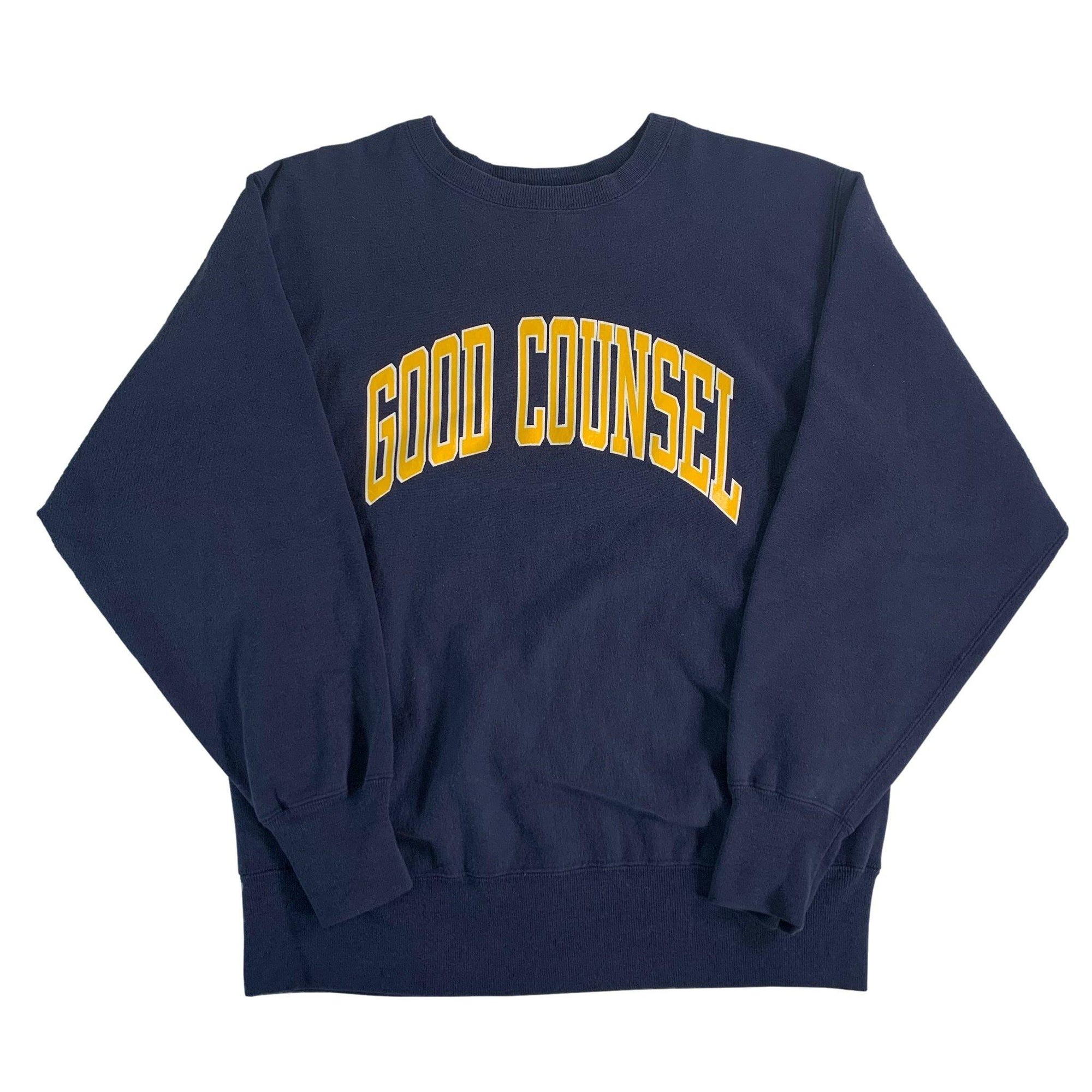Vintage Champion Reverse Weave "Good Counsel" Crewneck Sweatshirt - jointcustodydc