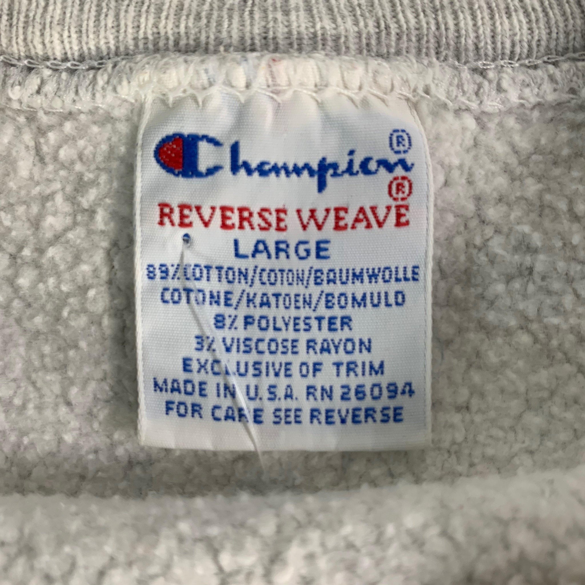 Vintage champion clearance reverse weave