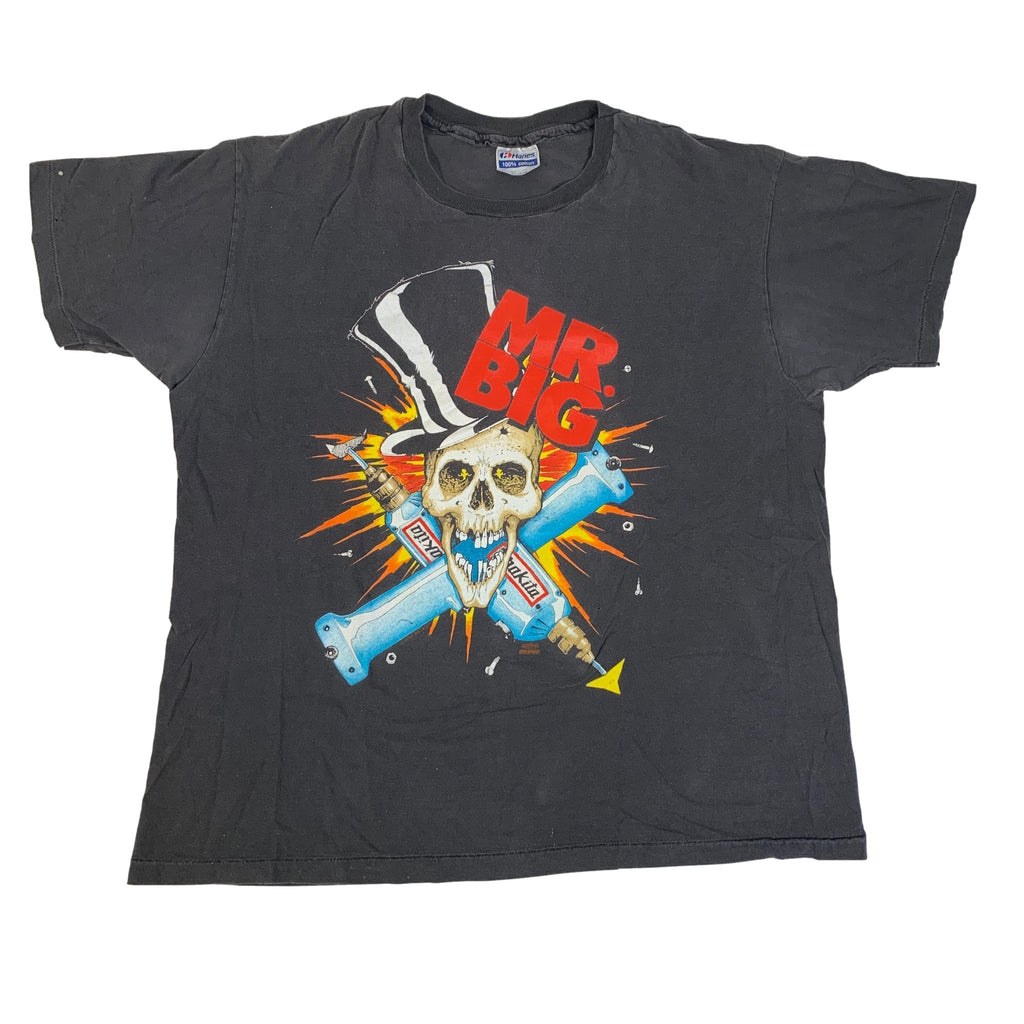 MR.BIG 90s Hanes スカル バンドTシャツ L Vintage MR.BIG 90s Hanes