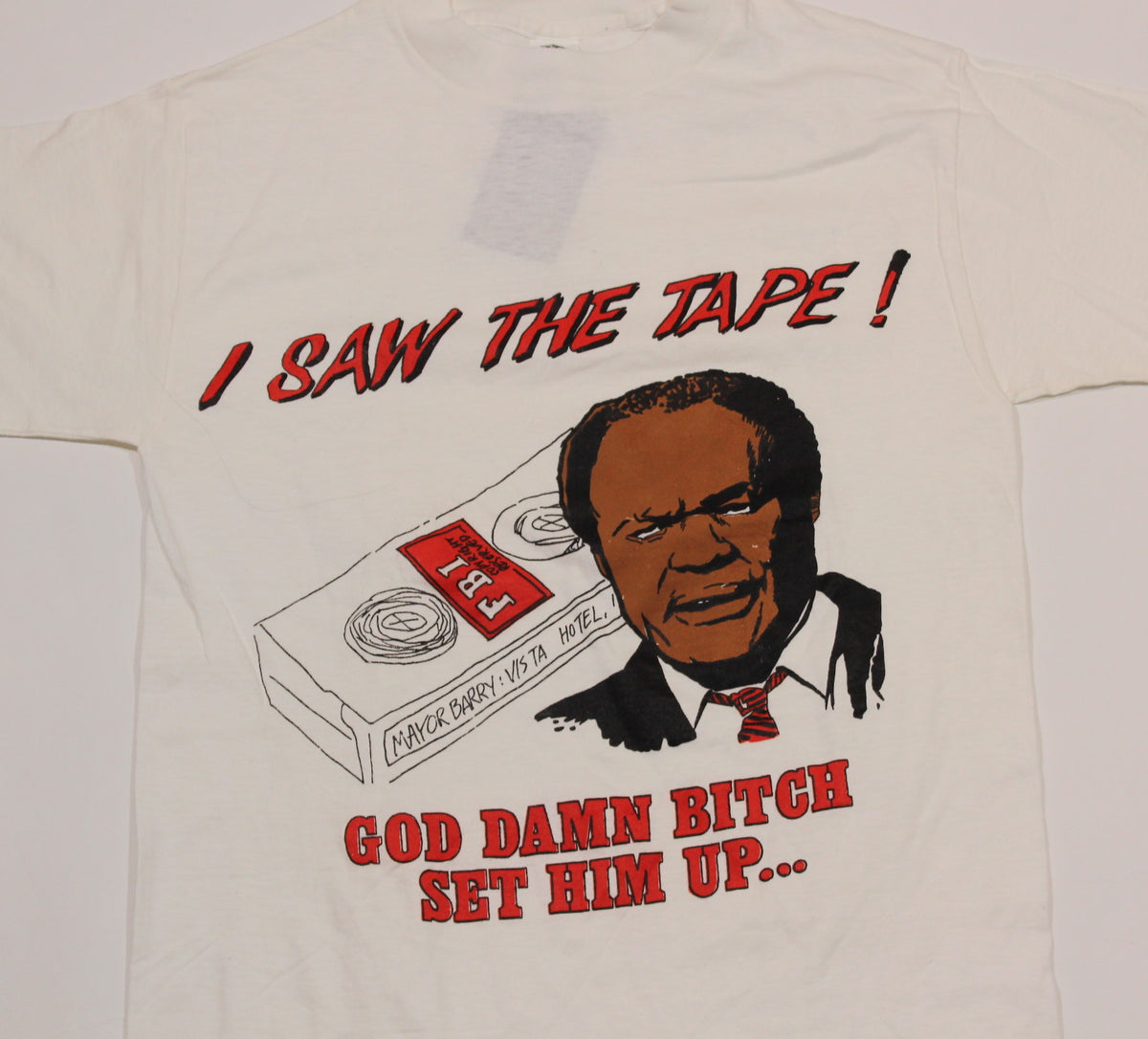 Vintage Marion Barry &quot;I Saw the Tape!&quot; T-Shirt - jointcustodydc