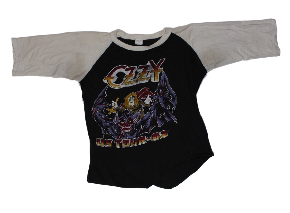 Vintage Ozzy Osbourne &quot;US Tour 82&quot; Raglan T-Shirt - jointcustodydc