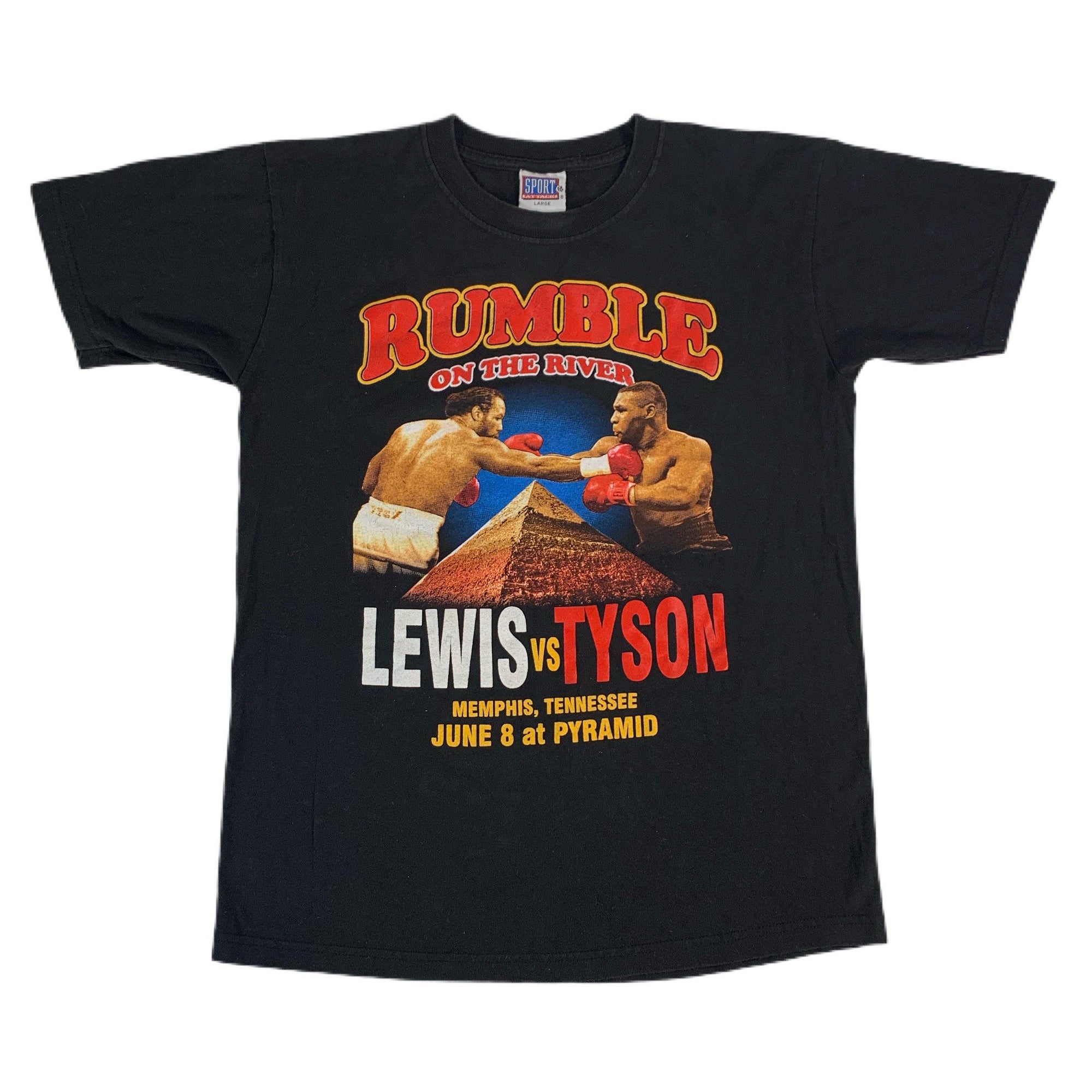 Vintage Mike Tyson Vs Lennox Lewis "Rumble" T-Shirt - jointcustodydc