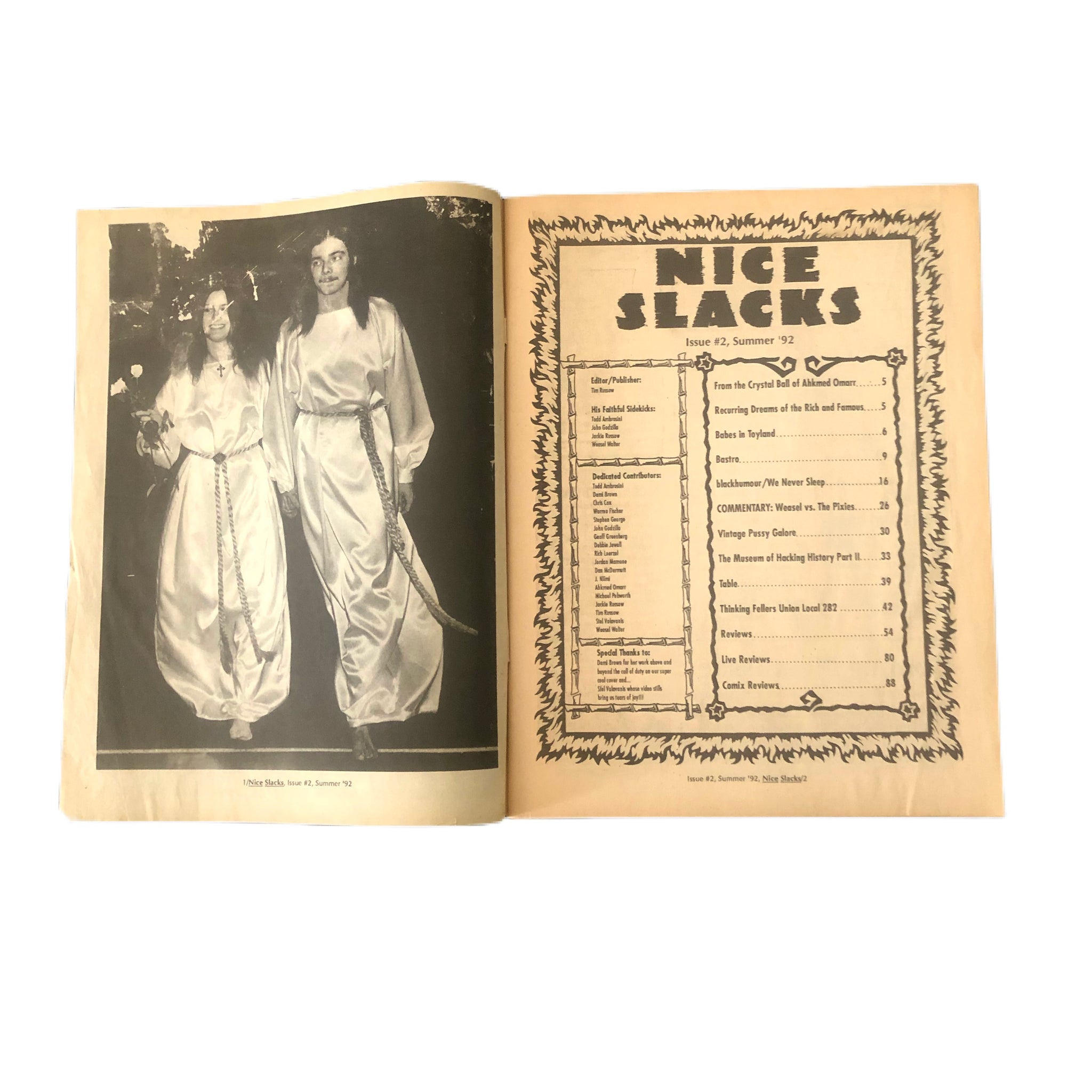 Vintage Nice Slacks Fanzine "Issue 2" jointcustodydc