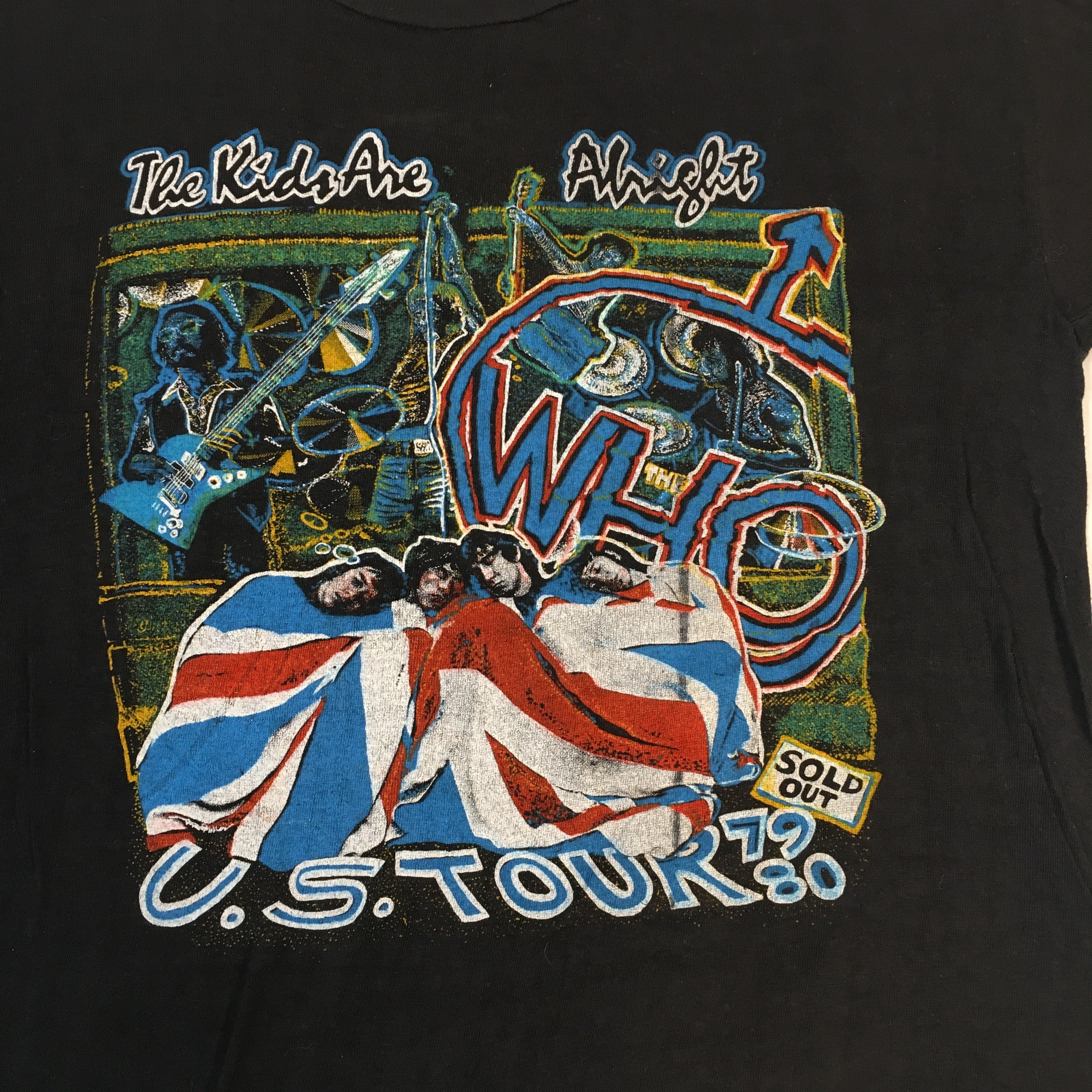 Deadstock 80's Vintage 1980 THE WHO Keith Moon Tribute T newest Shirt Small Fantasy Tag