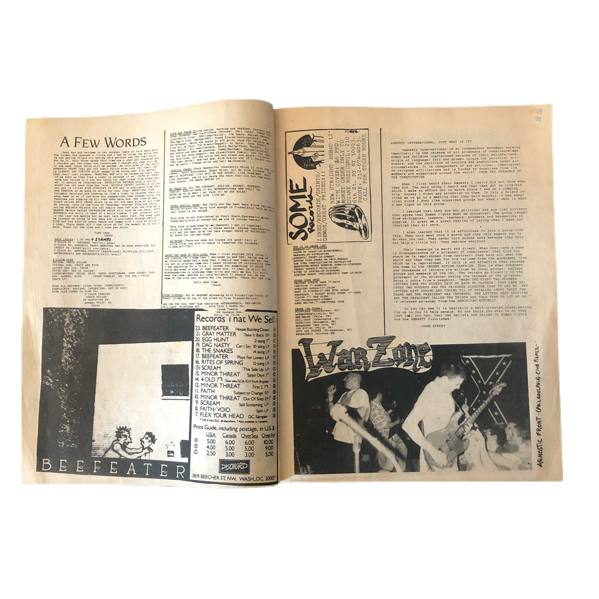 Vintage X&#39;Claim Fanzeen Fanzine &quot;Issue 4&quot;