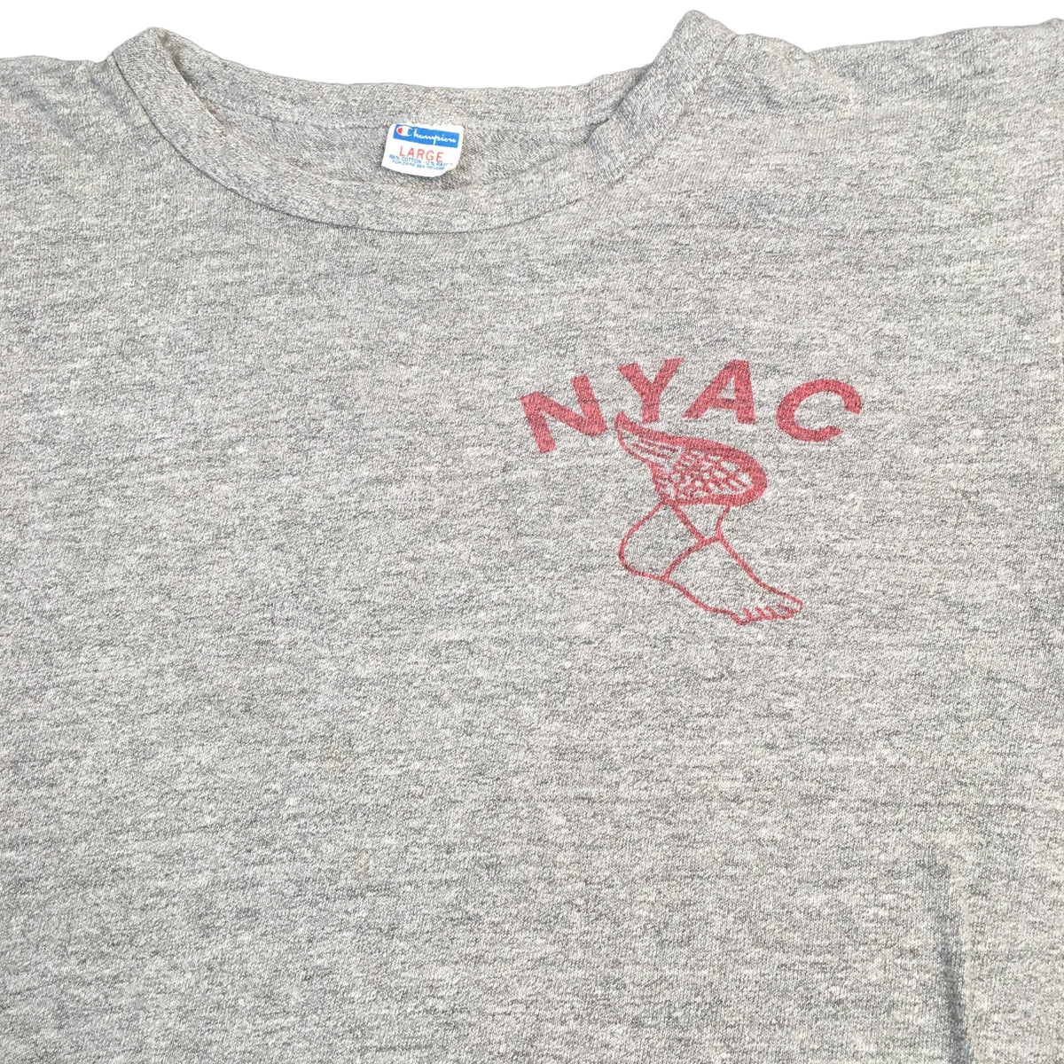 Vintage Rayon Champion Blue Bar &quot;NYAC&quot; T-Shirt - jointcustodydc