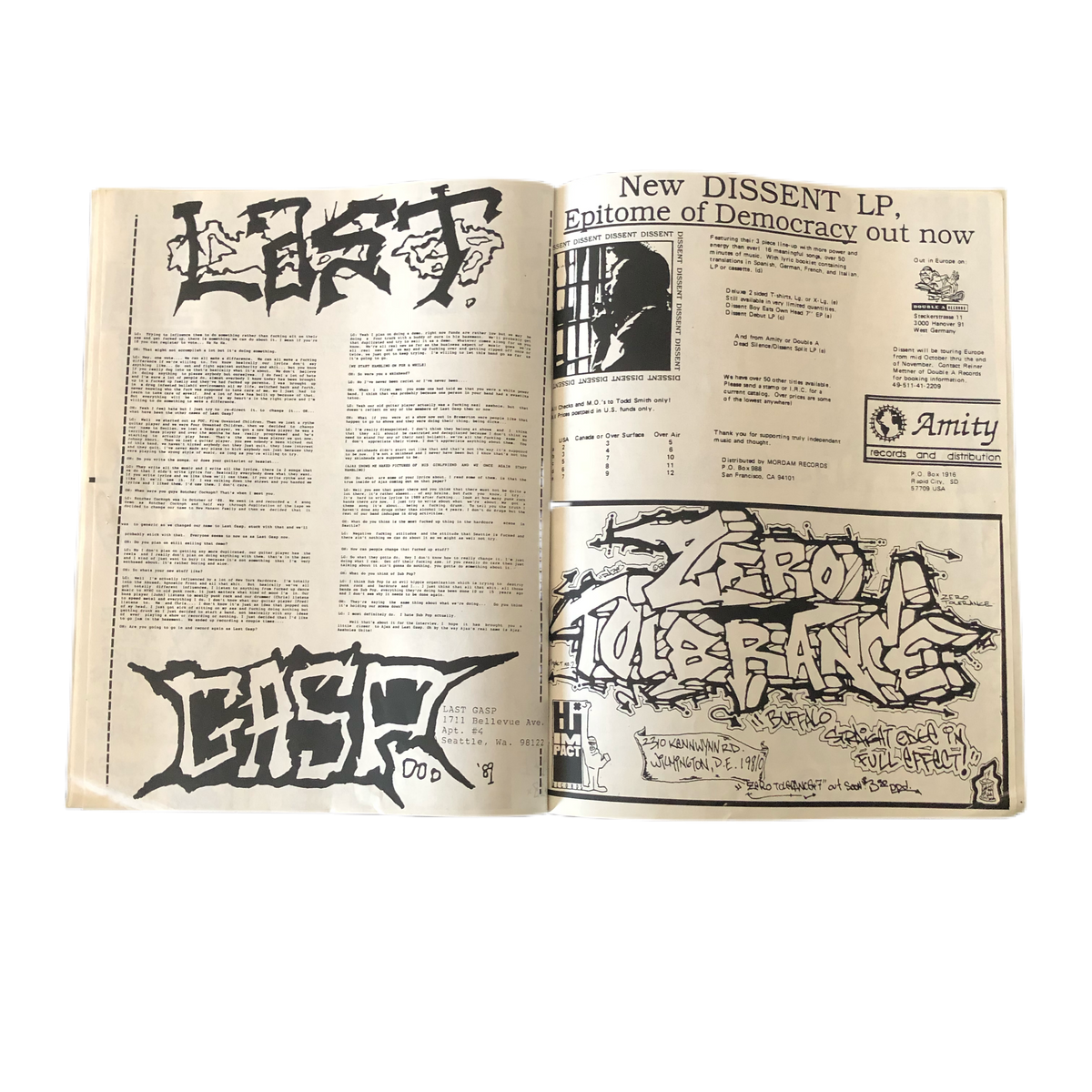 Vintage Open Hand Fanzine &quot;Issue 2&quot;