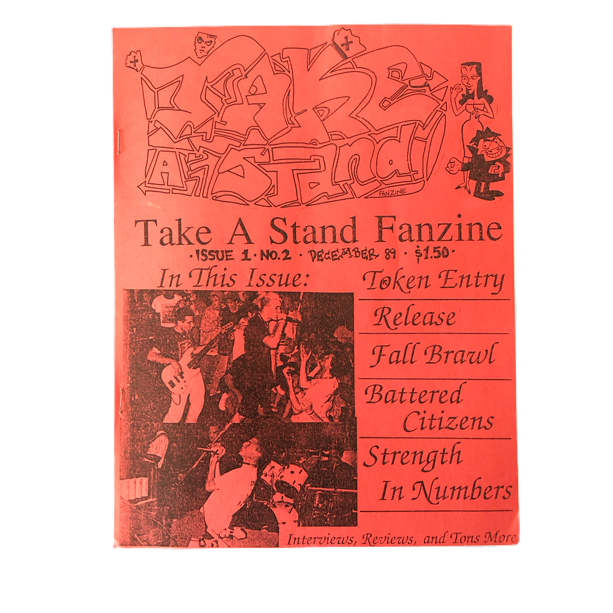 Vintage Take A Stand Fanzine &quot;Issue 1&quot;