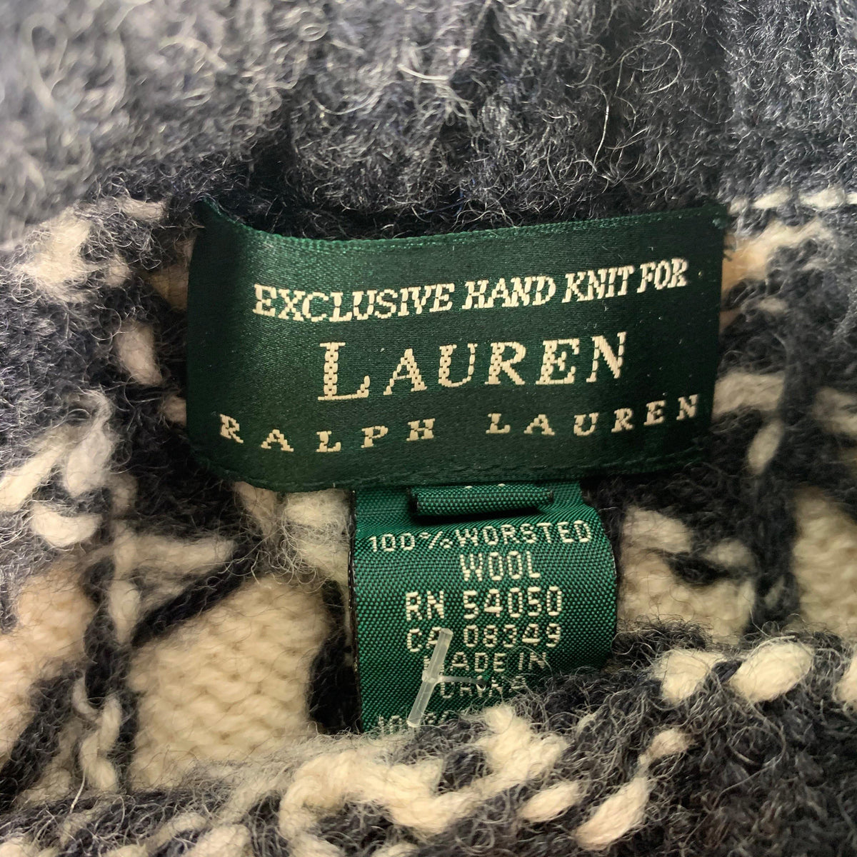 Vintage Lauren By Ralph Lauren &quot;Luxe Holiday &quot;Hand Knit Sweater - jointcustodydc