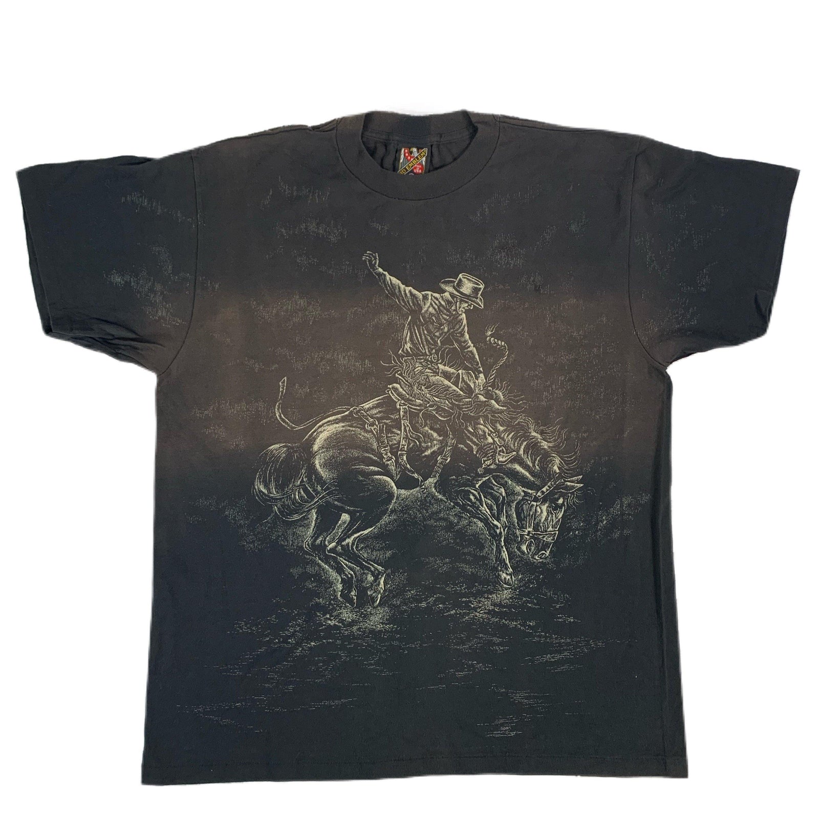 Vintage 3D Emblem "Cowboy" T-Shirt - jointcustodydc