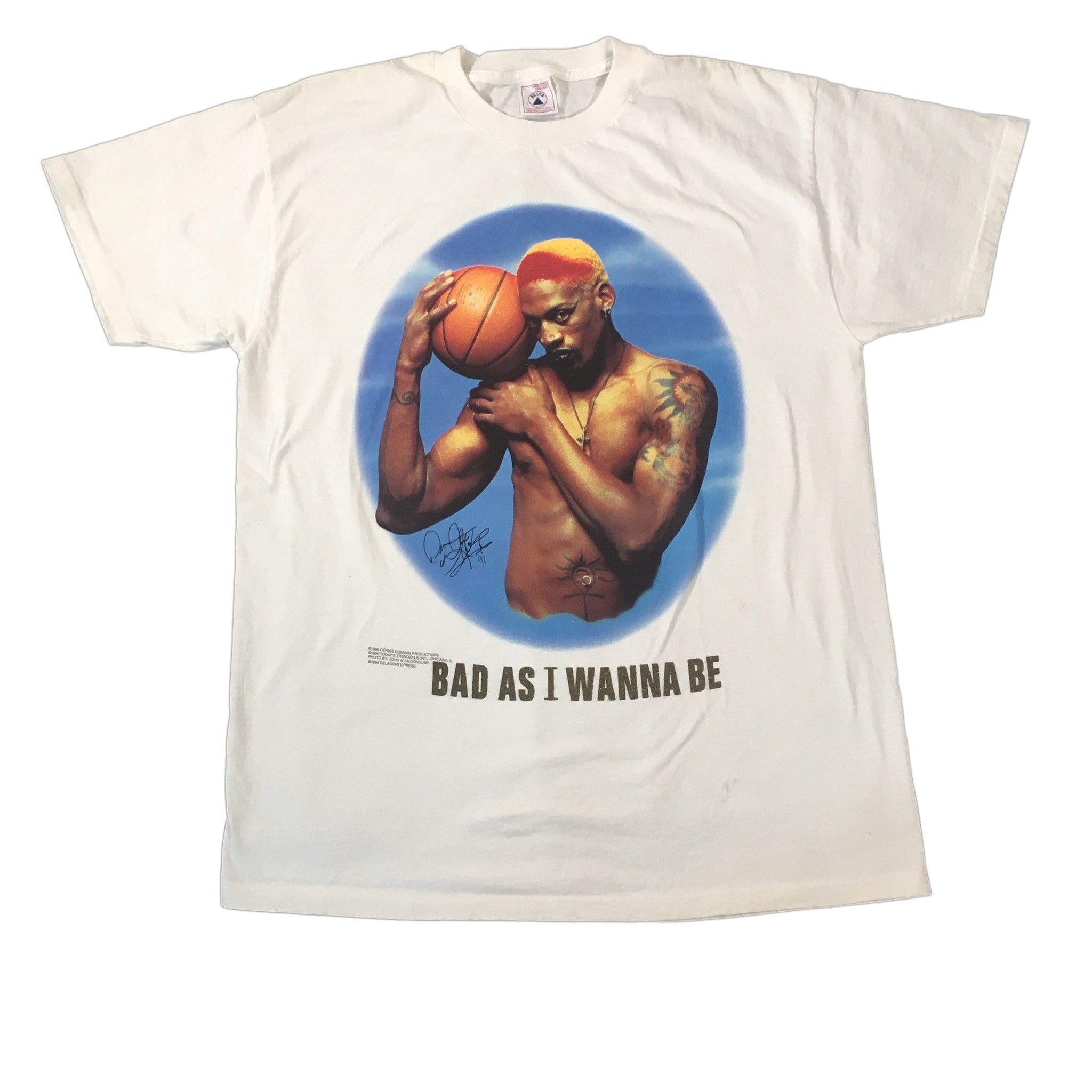 Rodman Apparel Bad As I Wanna Be Cream T-Shirt
