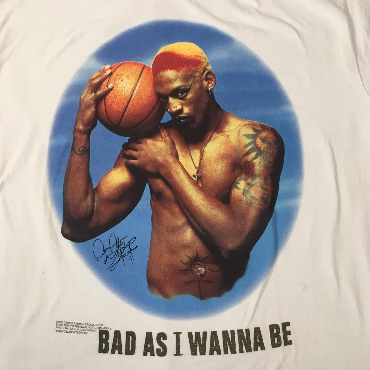 Vintage Dennis Rodman &quot;Bad As I Wanna Be&quot; T-Shirt - jointcustodydc