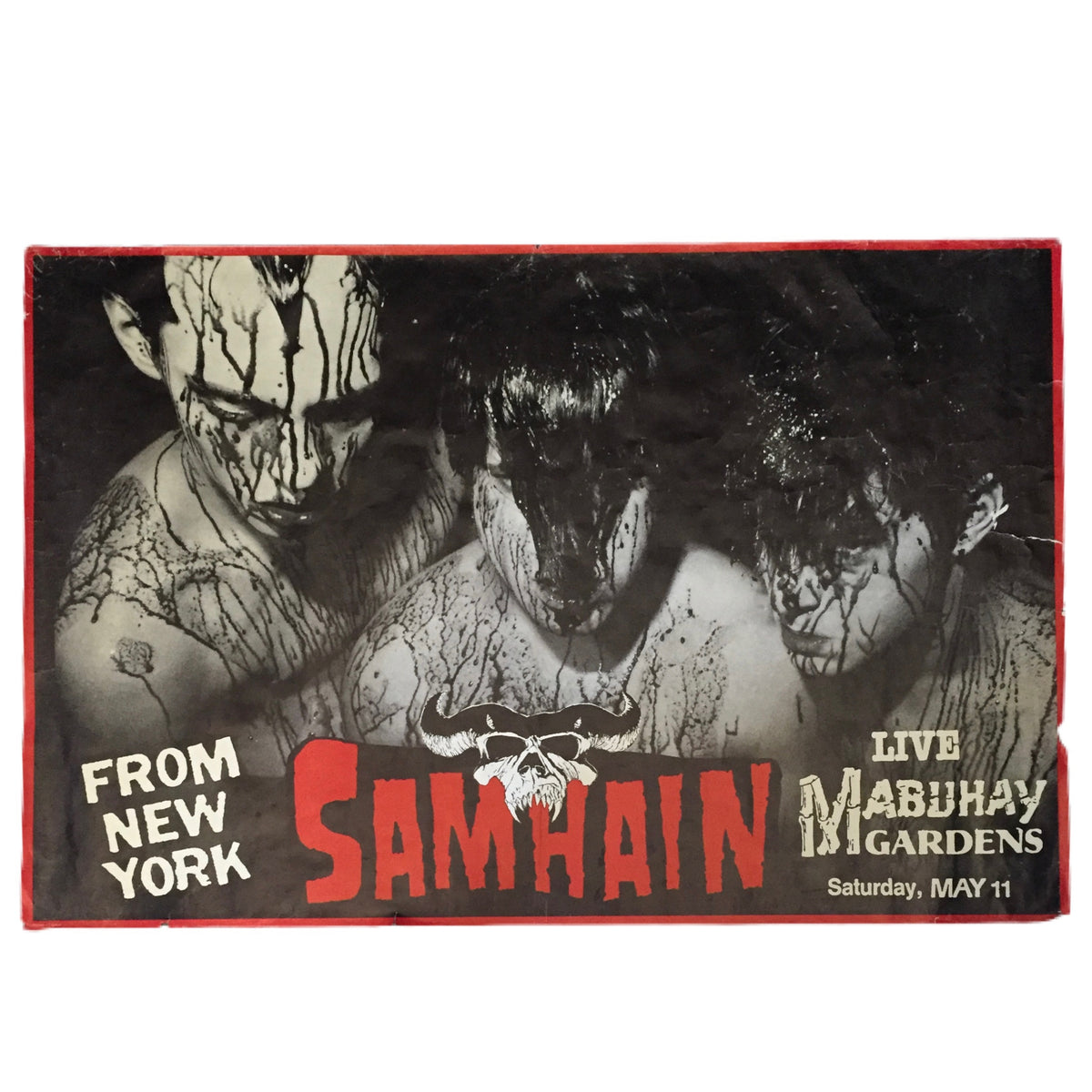 Vintage Samhain &quot;Mabuhay Gardens&quot; Poster