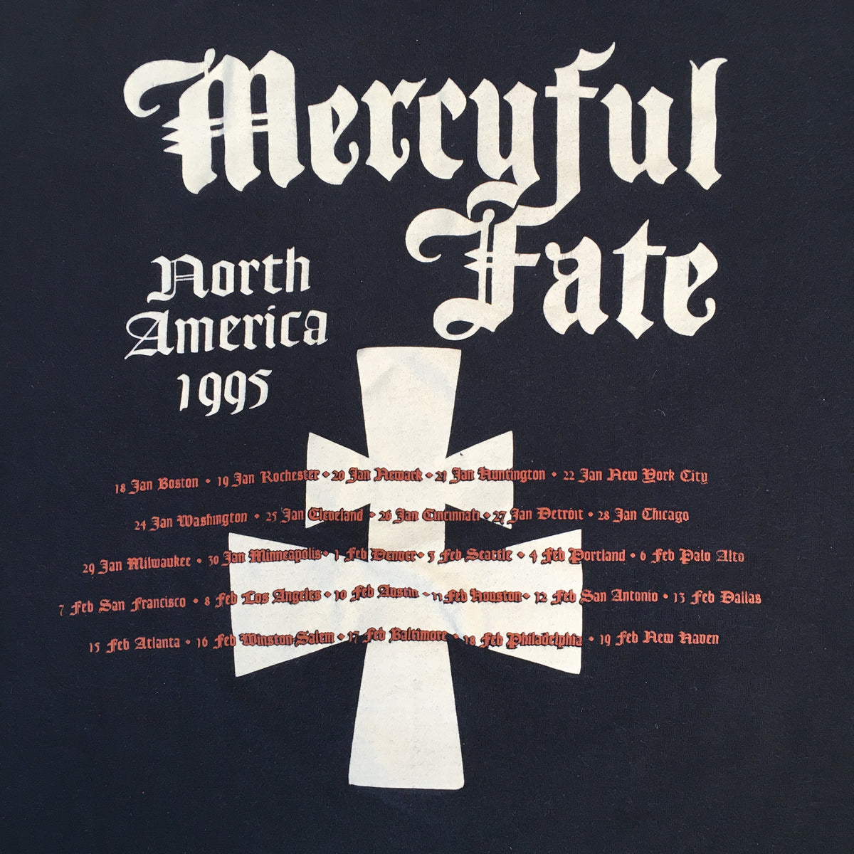 Vintage Mercyful Fate &quot;North America 95&quot; Tour T-Shirt - jointcustodydc