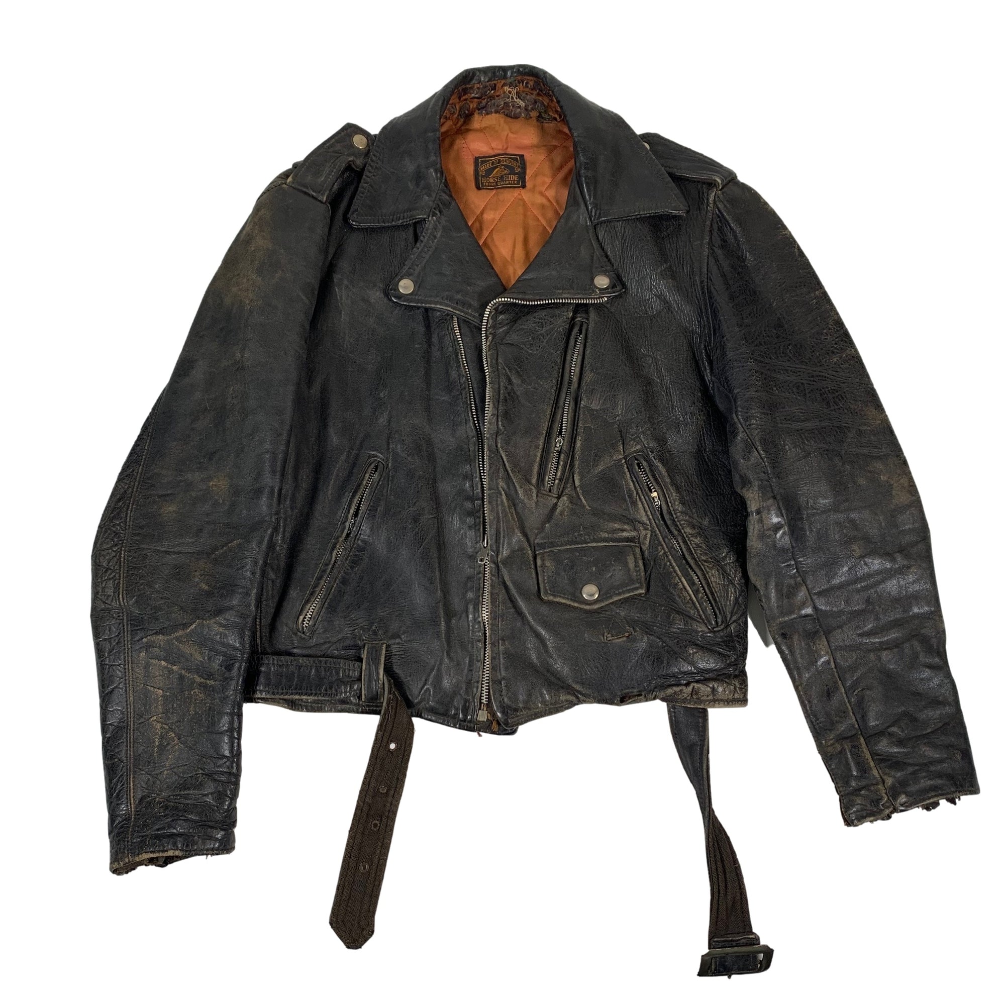 Vintage Front Quarter "Horsehide" Leather Jacket - jointcustodydc