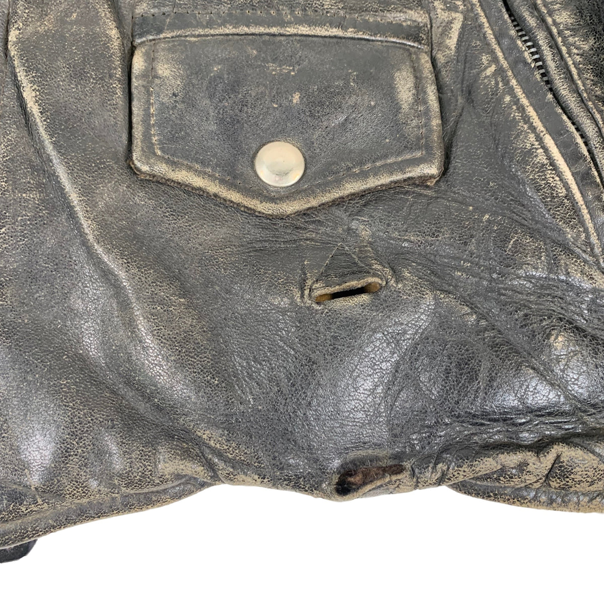 Vintage Front Quarter &quot;Horsehide&quot; Leather Jacket - jointcustodydc
