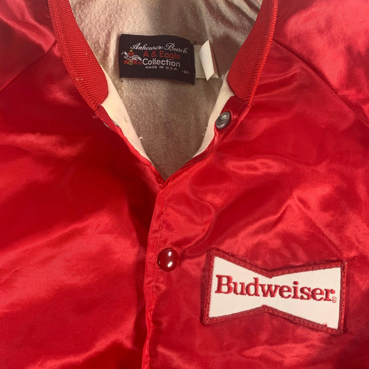 Vintage Anheuser Busch &quot;Budweiser&quot; Satin Jacket - jointcustodydc