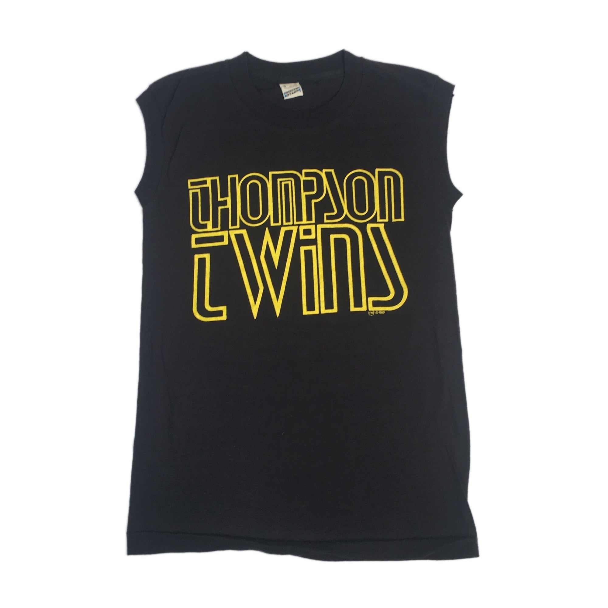 Vintage Thompson Twins "Group Outline" Sleeveless T-Shirt - jointcustodydc