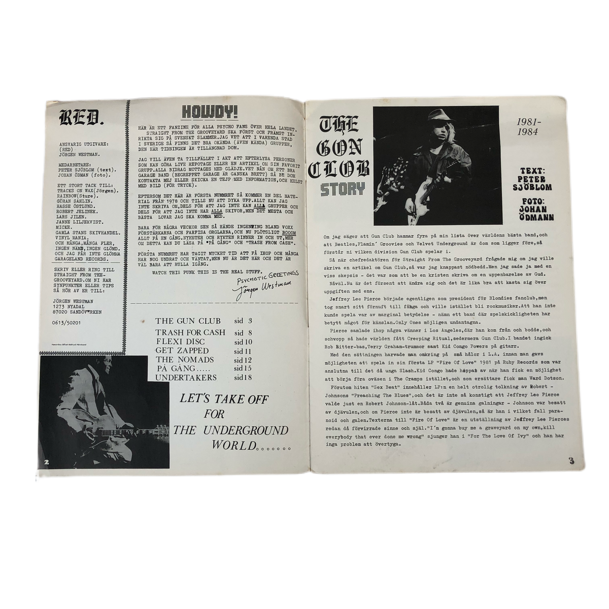Vintage Straight From The Grooveyard Fanzine &quot;Issue 1&quot;