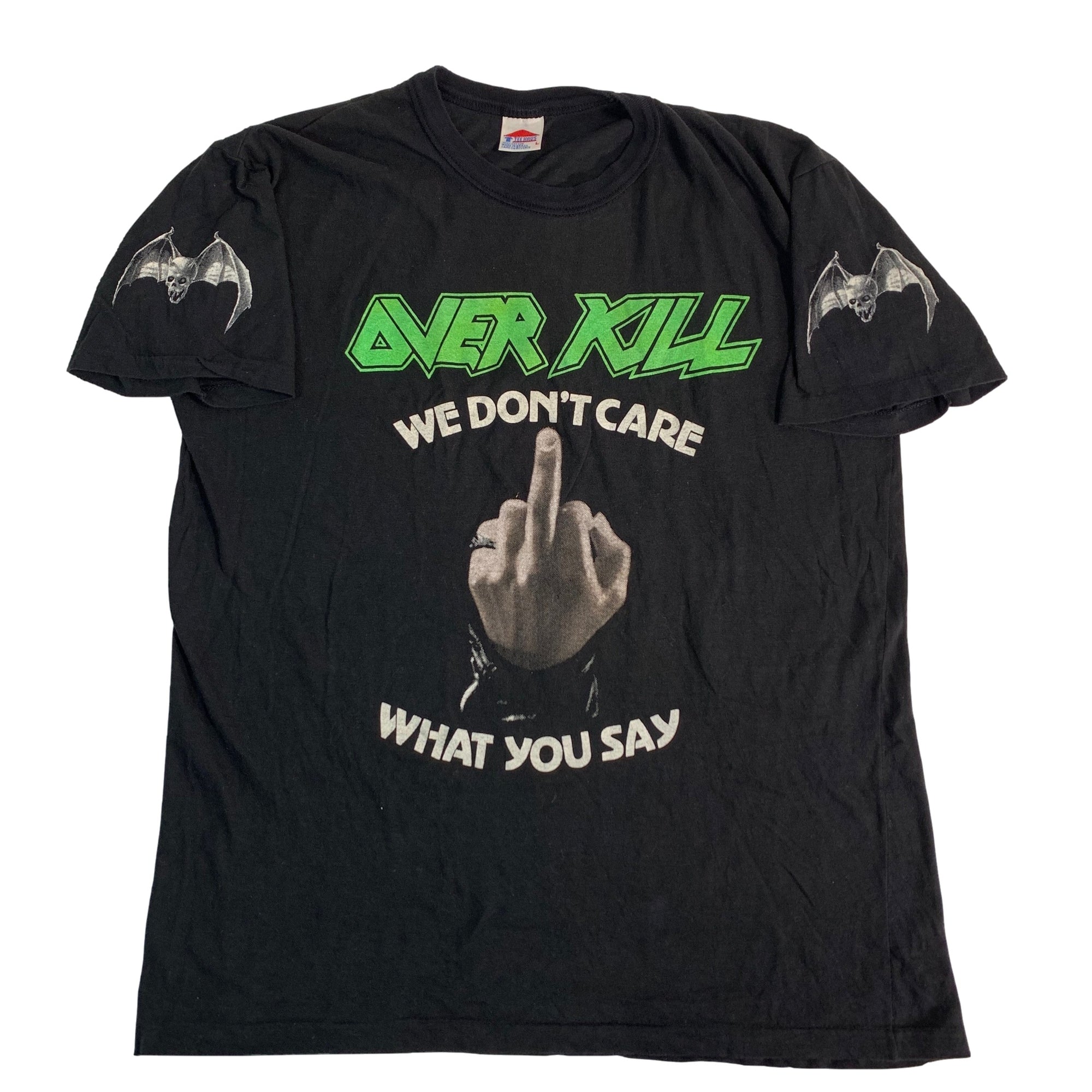 Vintage Overkill "We Don't Care" T-Shirt - jointcustodydc