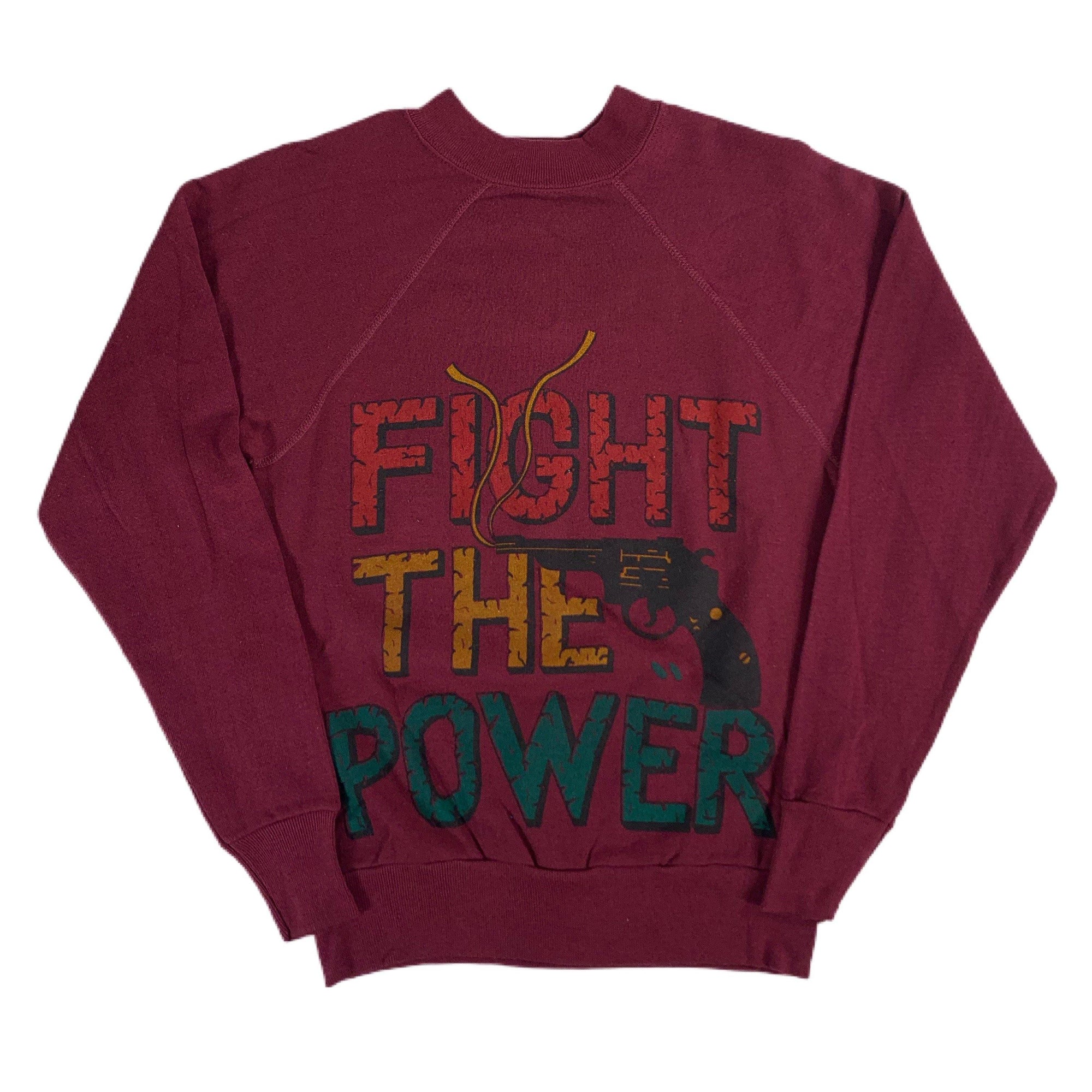 Vintage Fight The Power "Gun" Crewneck Sweatshirt - jointcustodydc