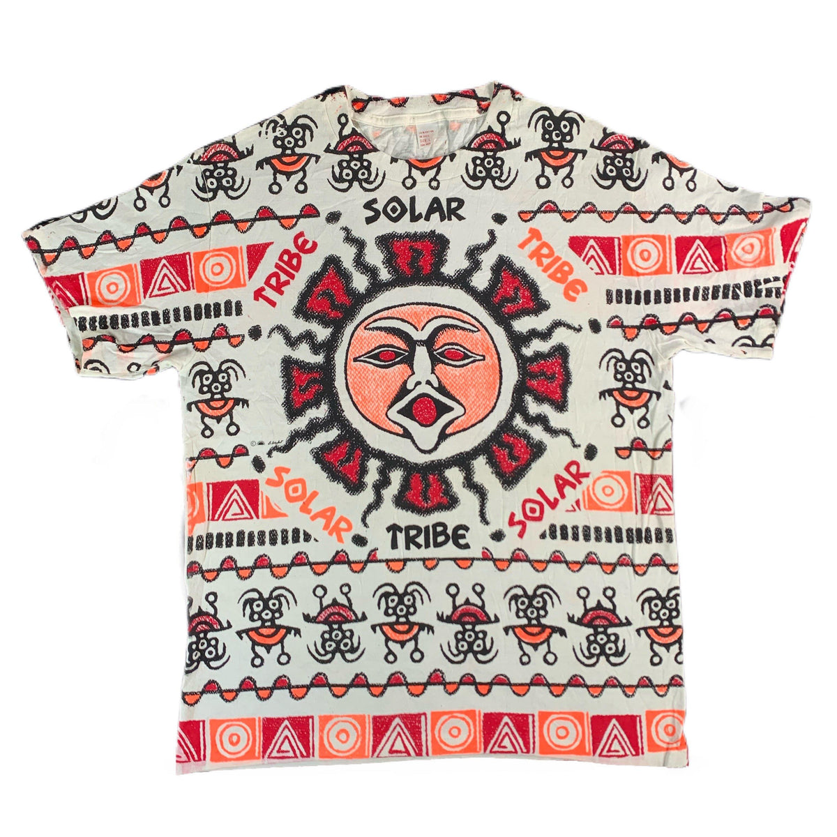 Vintage Solar Tribe &quot;Sun&quot; All Over Print T-Shirt - jointcustodydc