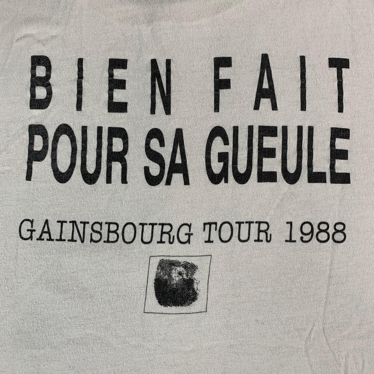 Vintage Serge Gainsbourg &quot;1988&quot; Tour T-Shirt - jointcustodydc