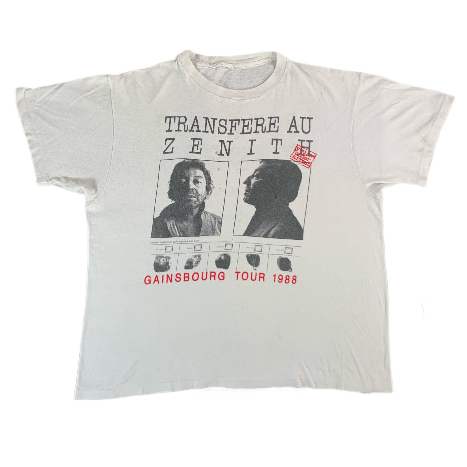 Vintage Serge Gainsbourg "1988" Tour T-Shirt - jointcustodydc