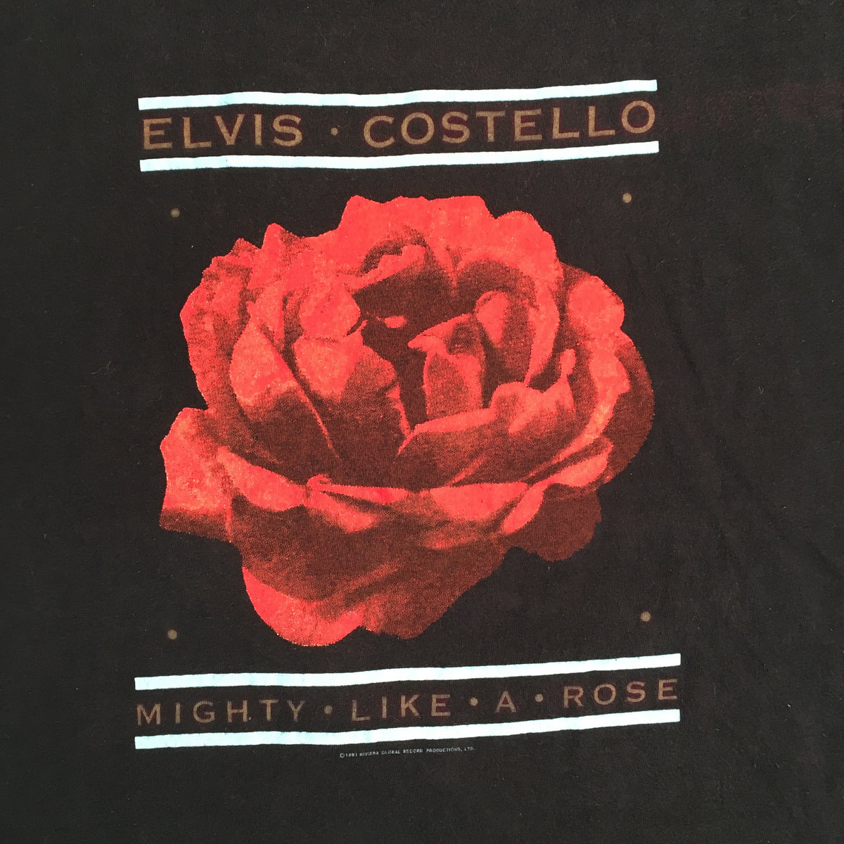 Vintage Elvis Costello &quot;Mighty Like A Rose&quot; T-Shirt - jointcustodydc