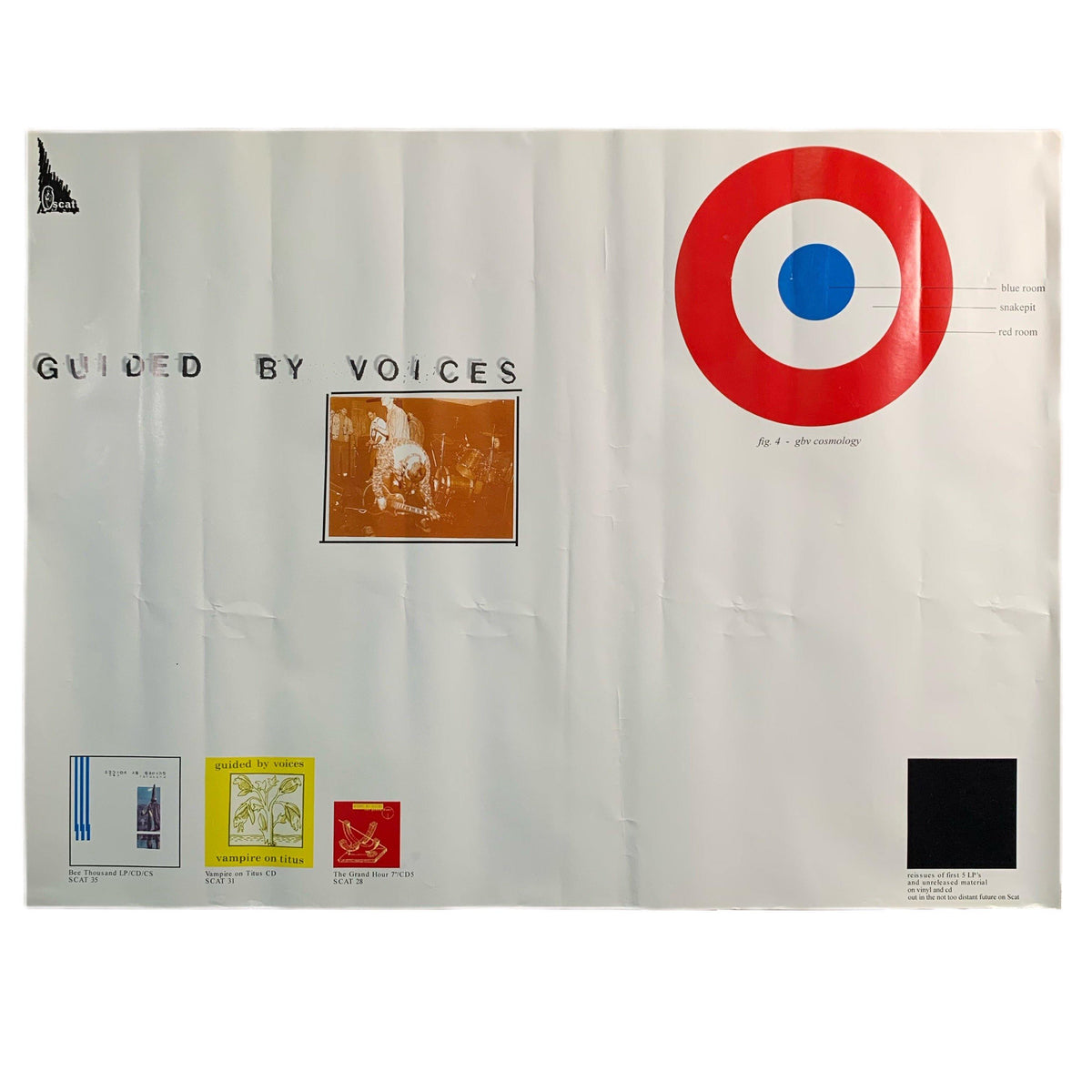 Vintage Guided By Voices &quot;Scat Records&quot; Promo Poster - jointcustodydc