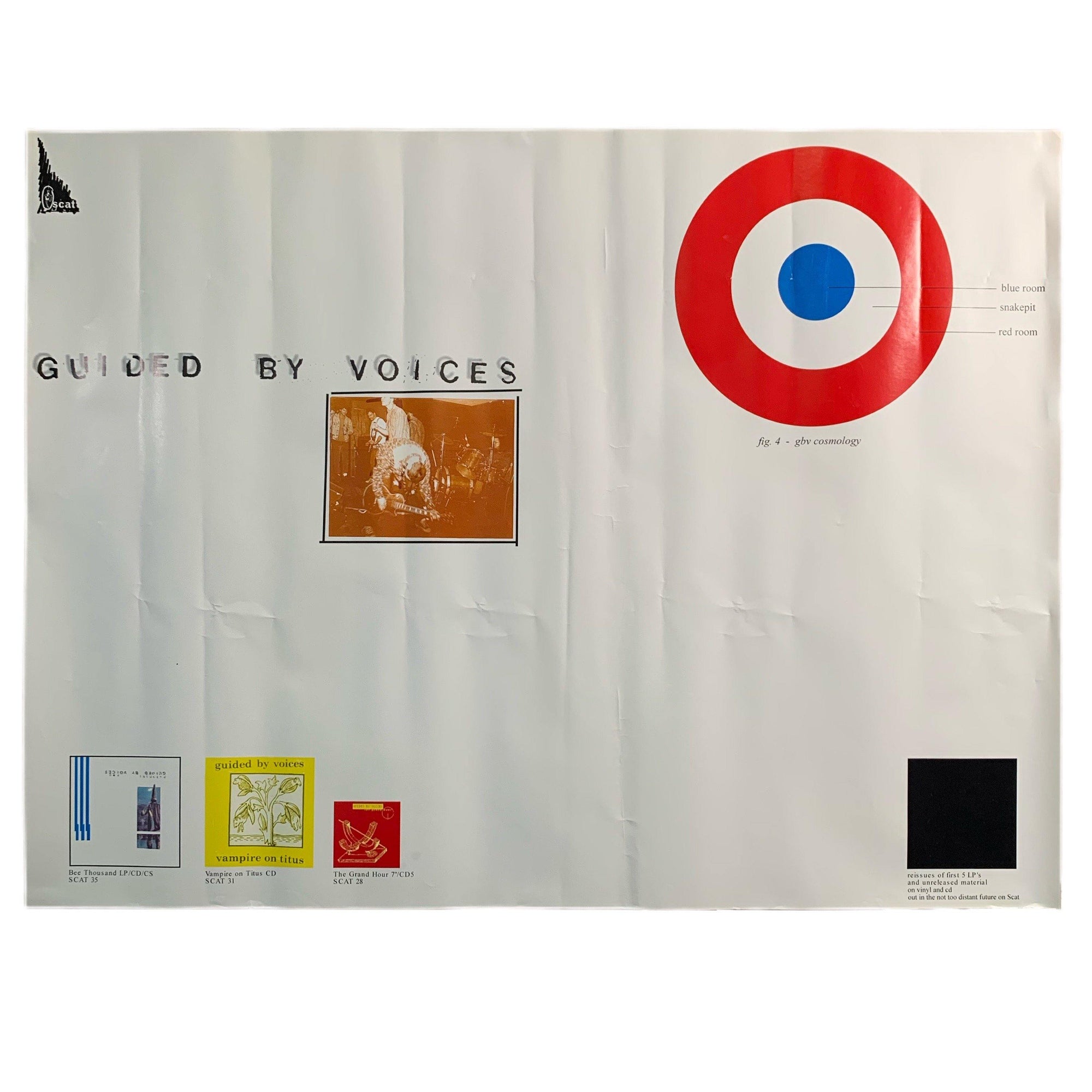 Vintage Guided By Voices "Scat Records" Promo Poster - jointcustodydc