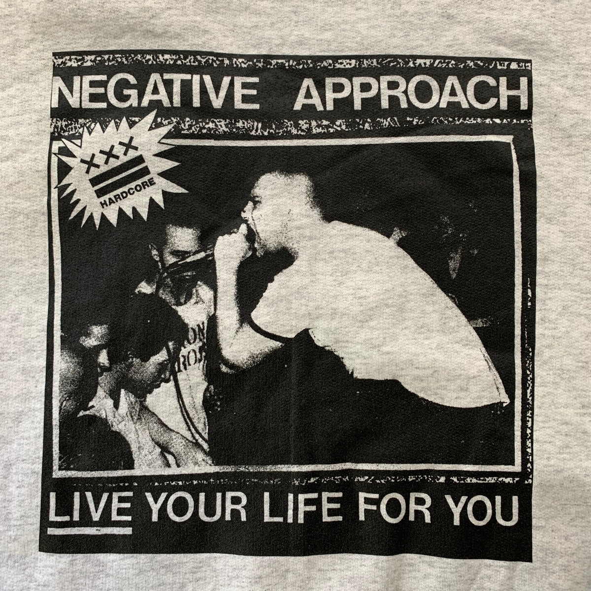 Vintage Negative Approach &quot;Live Your Life For You&quot; Crewneck Sweatshirt - jointcustodydc