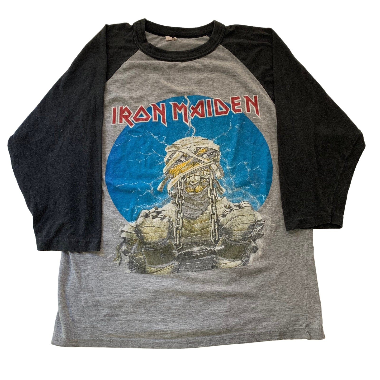 Vintage Iron Maiden "World Slavery" Raglan - jointcustodydc