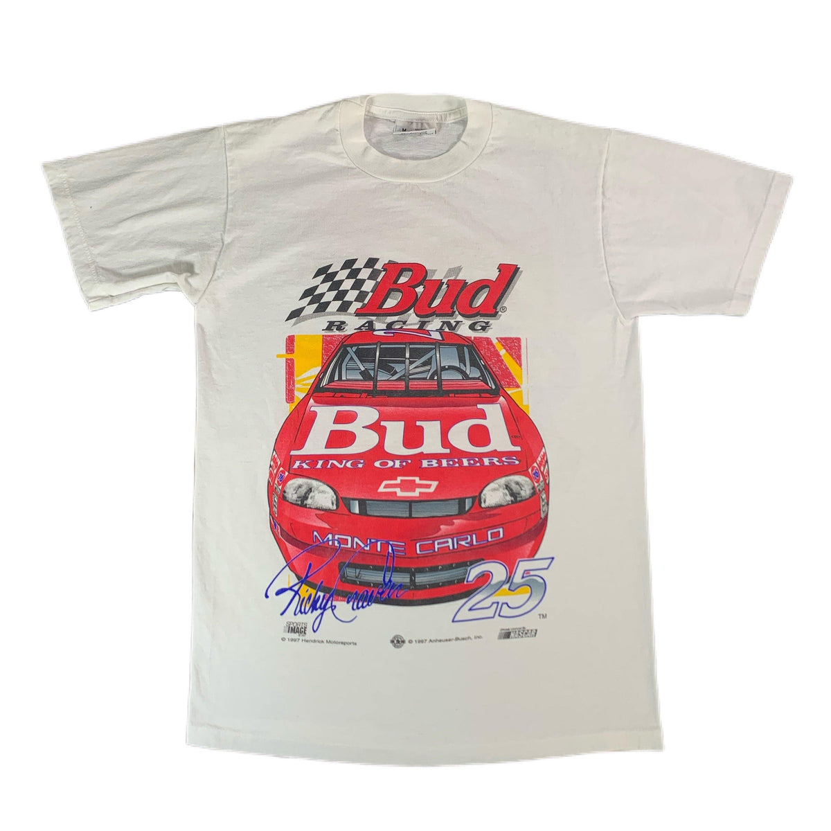 Vintage Nascar Budweiser &quot;Bud Racing&quot; T-Shirt - jointcustodydc