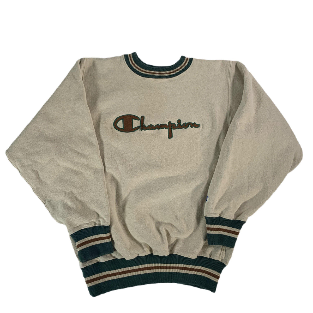 Vintage Embroidered Champion &quot;Reverse Weave&quot; Crewneck Sweatshirt - jointcustodydc