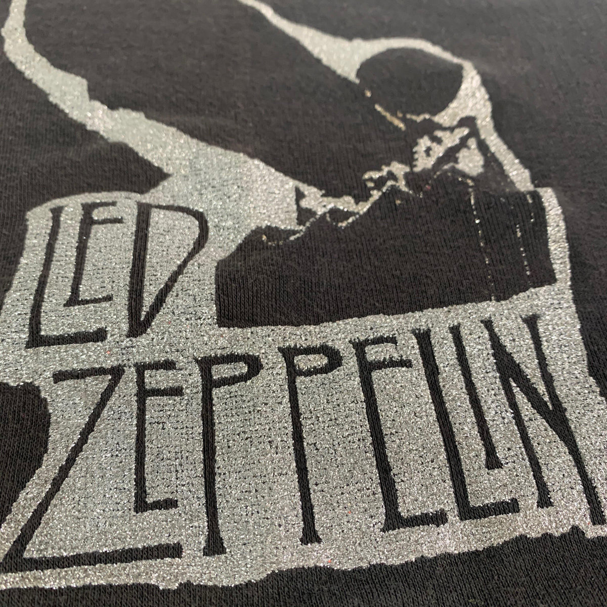 Vintage Led Zeppelin &quot;Silver Glitter&quot; T-Shirt - jointcustodydc