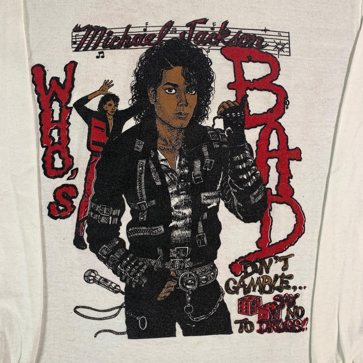 Vintage Michael Jackson &quot;BAD&quot; Long Sleeve Shirt - jointcustodydc