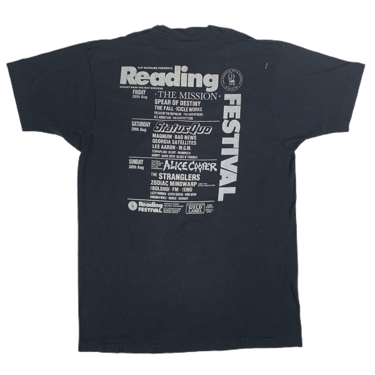 Vintage Reading Festival &quot;1987&quot; T-Shirt - jointcustodydc