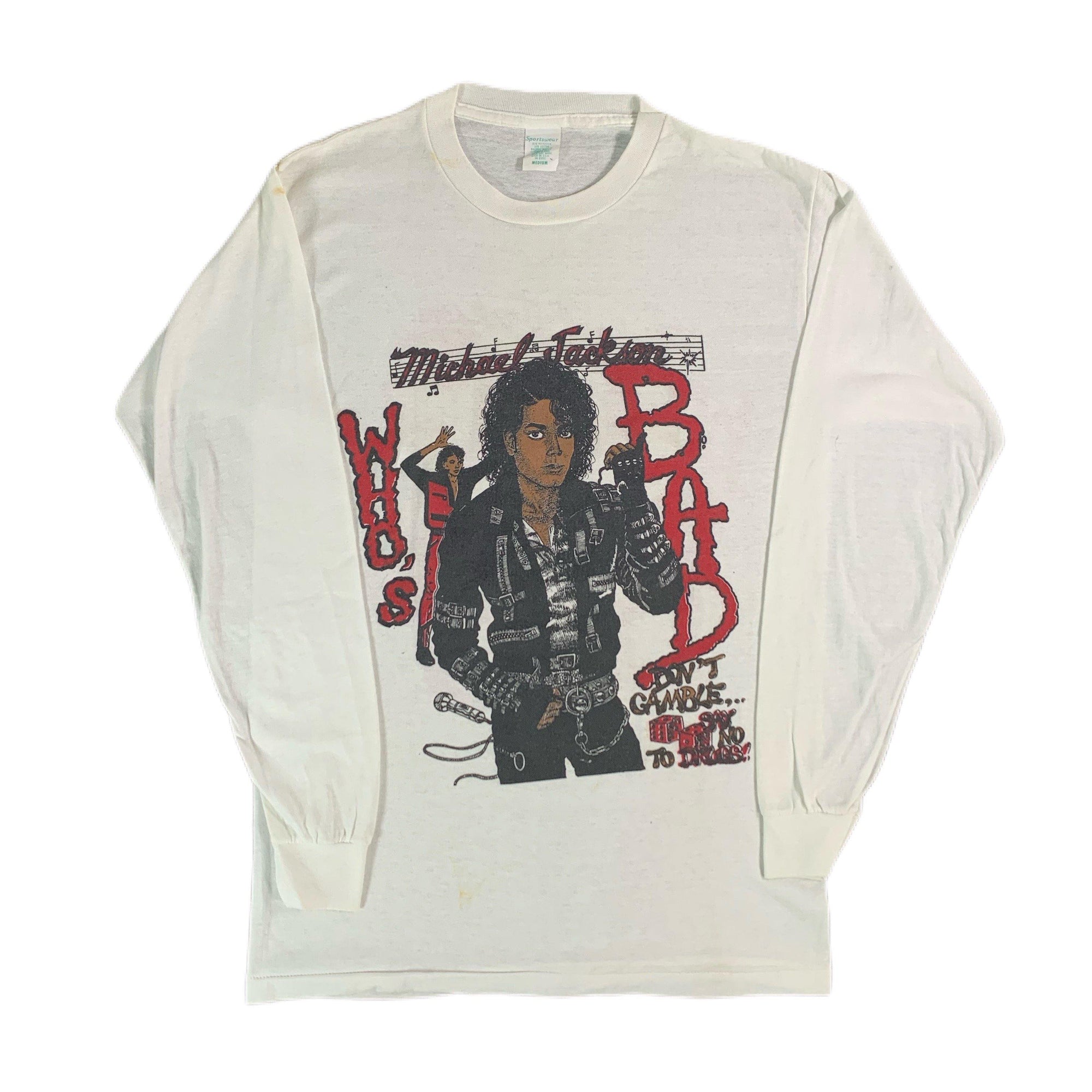 Vintage Michael Jackson "BAD" Long Sleeve Shirt - jointcustodydc