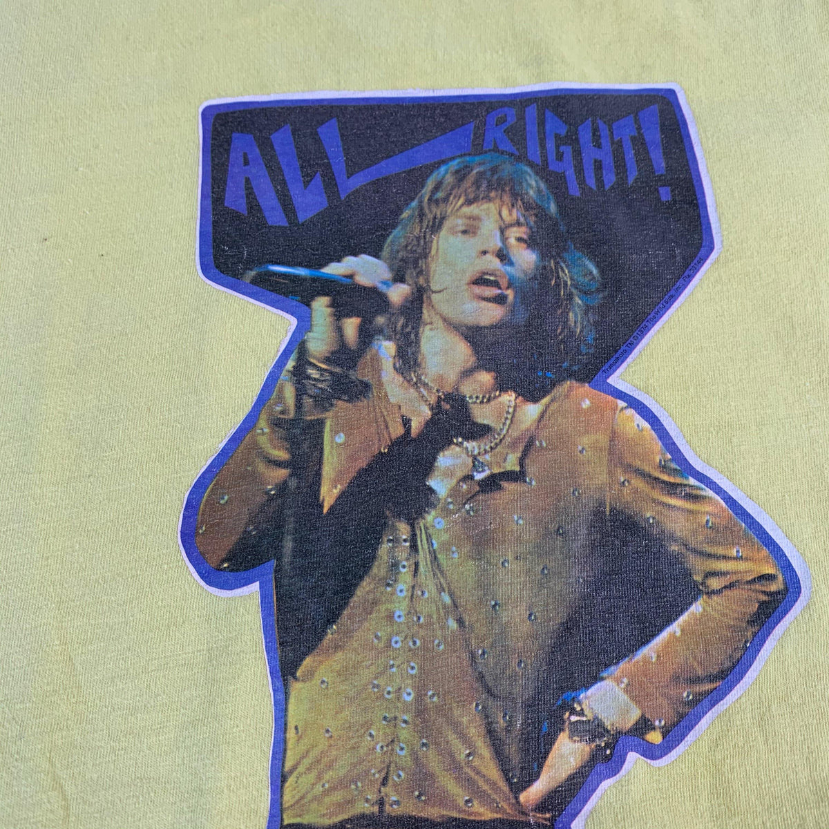 Vintage Mick Jagger &quot;All Right!&quot; T-Shirt - jointcustodydc