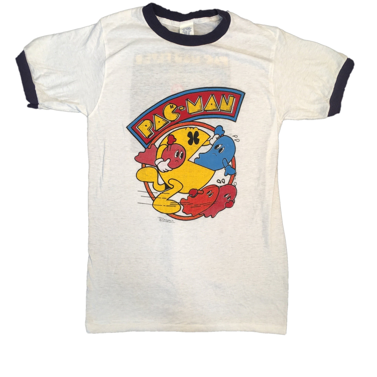 Vintage Pac-Man &quot;Pac-Man Fever&quot; Ringer T-Shirt - jointcustodydc