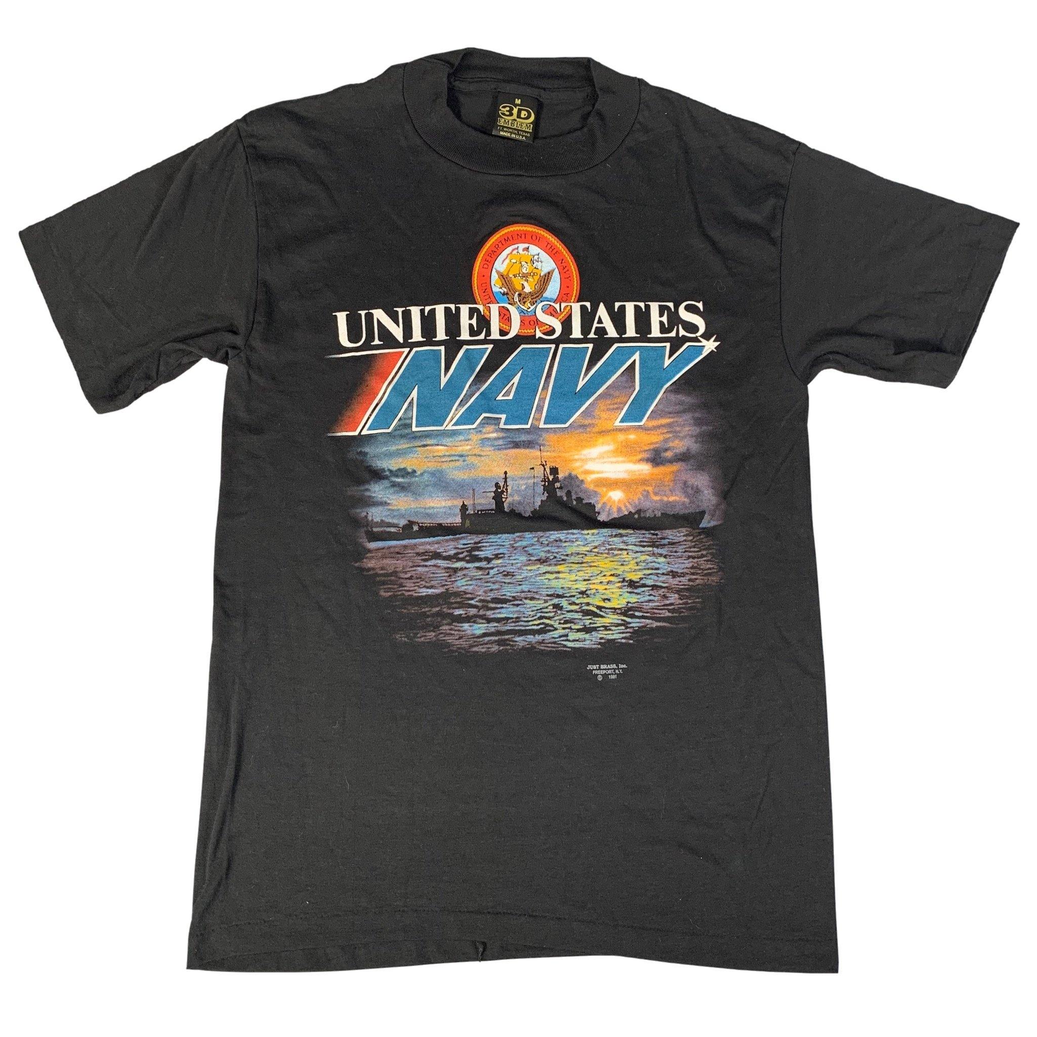 Vintage 3D Emblem United States Navy T-Shirt
