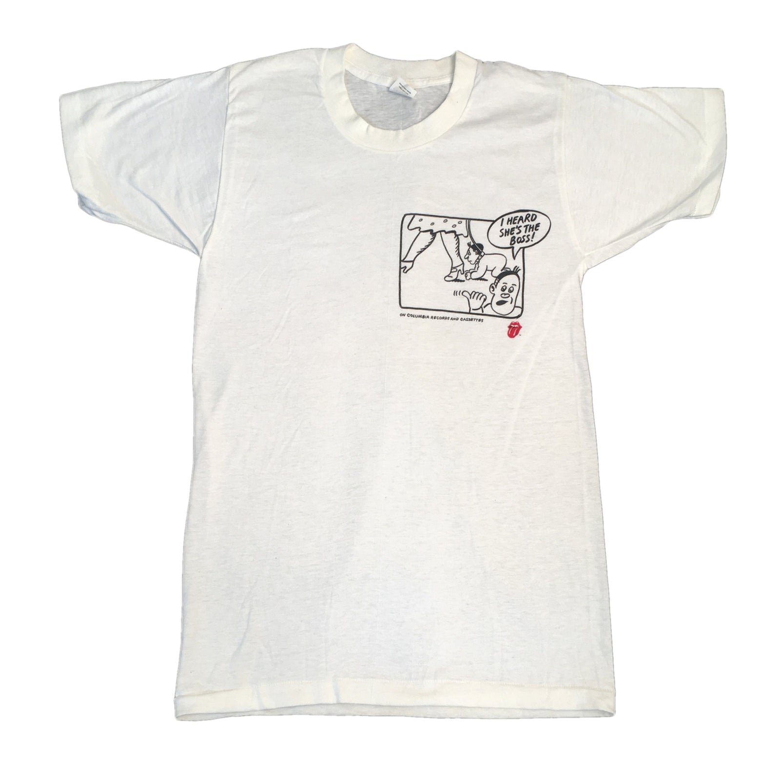 Vintage The Rolling Stones Mick Jagger "She's The Boss" T-Shirt - jointcustodydc